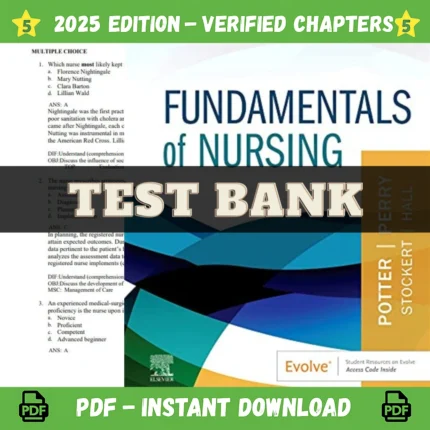 Fundamentals of Nursing 11th Edition by Potter Perry Test bank All Chapters