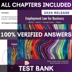 Test Bank Employment Law for Business, 2024 Release Bennett | All Chapters Included