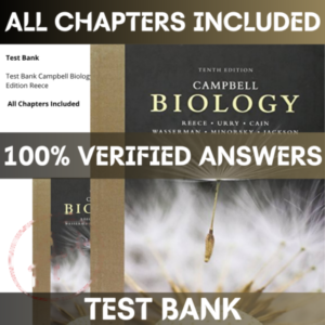 Test Bank Campbell Biology, 10th Edition Reece | All Chapters Included