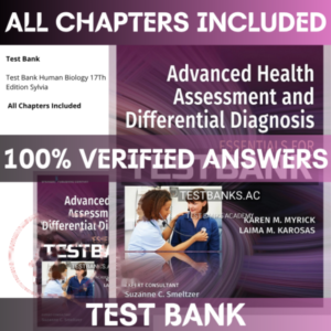 Test Bank for Advanced Health Assessment and Differential Diagnosis Essentials for Clinical Practice, 1st Edition Myrick | All Chapters Included