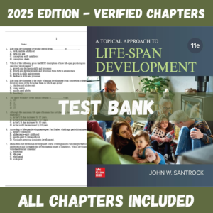 Test Bank for A Topical Approach to Lifespan Development, 11th Edition | ISBN 9781265179380