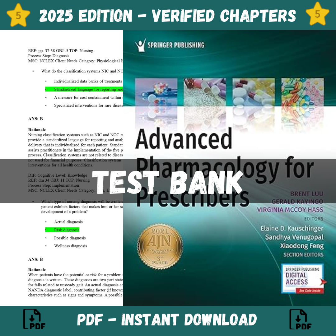 Test Bank for Advanced