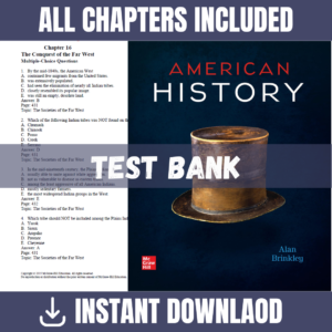 Test Bank for American History: Connecting with the Past, 15th Edition | ISBN 9780077528058
