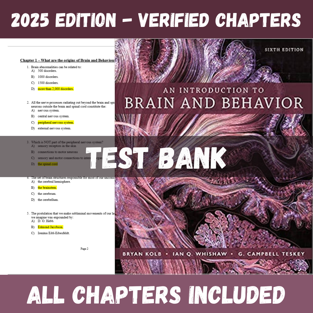 Test Bank for An Introduction
