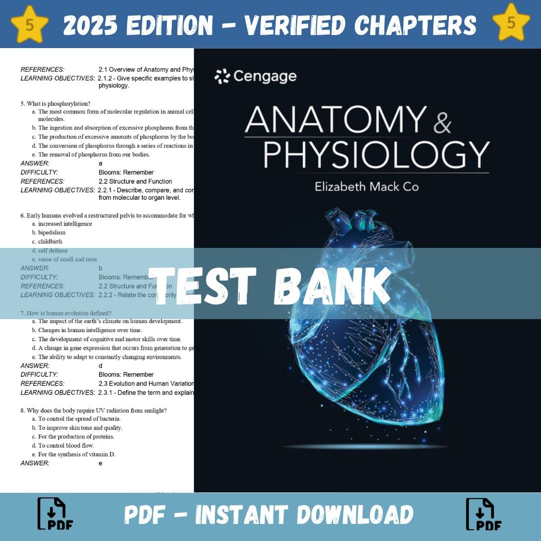 Test Bank for Anatomy