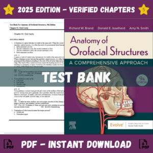 Test Bank for Anatomy of Orofacial Structures, 9th Edition | ISBN 9780323570084