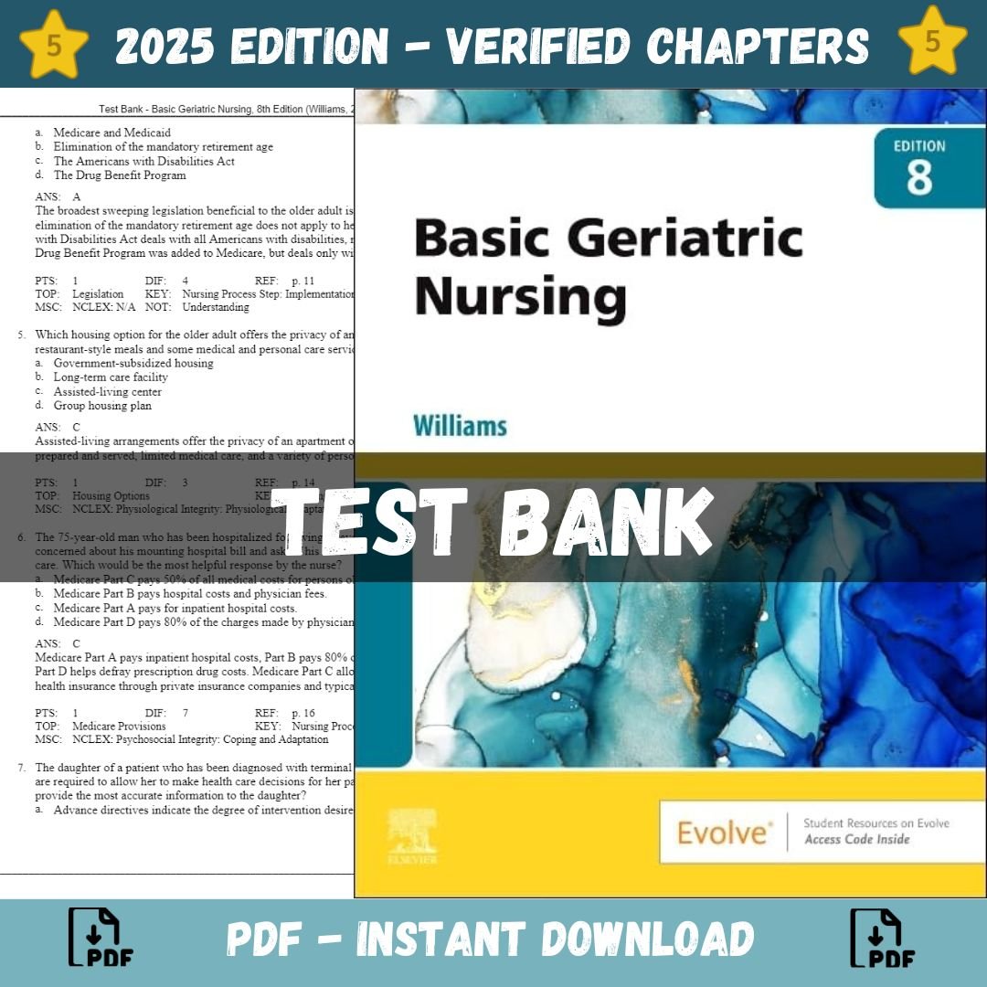 Test Bank for Basic Geriatric