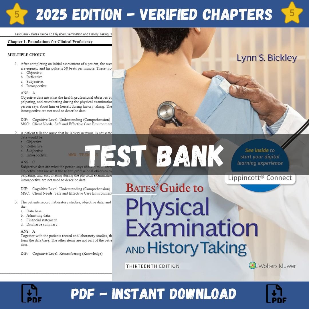 Test Bank for Bates Guide