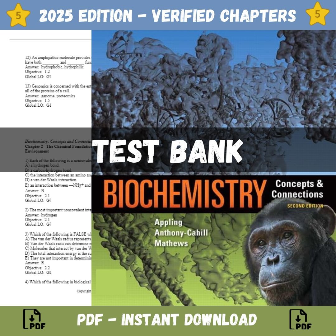 Test Bank for Biochemistry