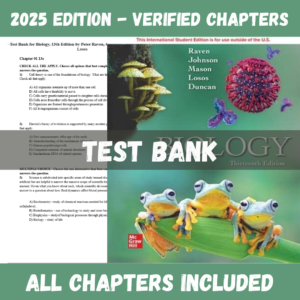 Test Bank for Biology, 13th Edition | ISBN 9781260092691