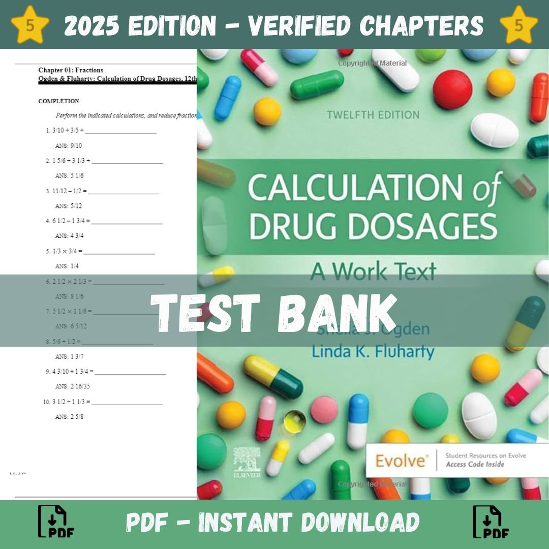 Test Bank for Calculation