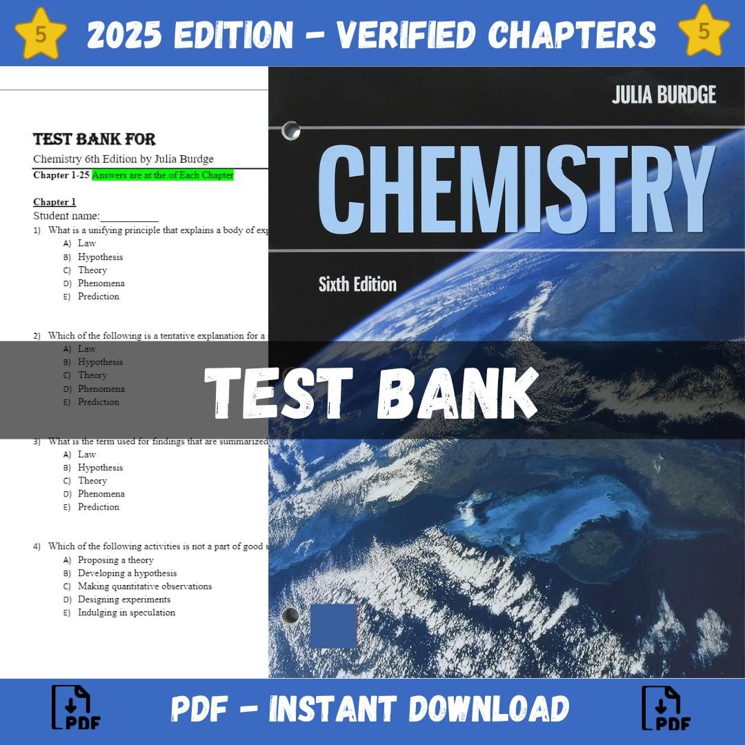 Test Bank for Chemistry 6th