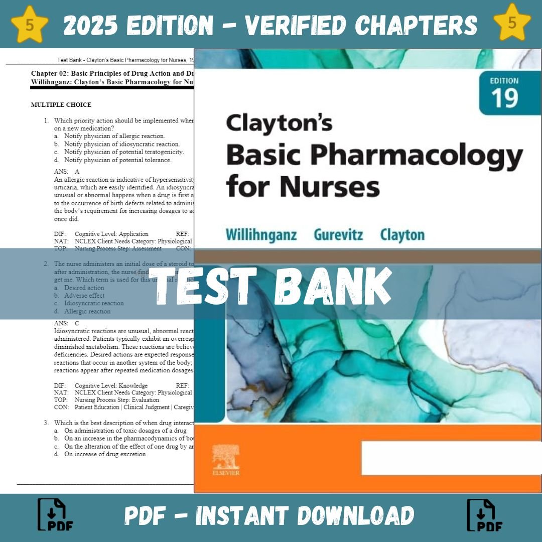 Test Bank for Clayton's Basic