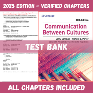 Test Bank for Communication Between Cultures, 10th Edition | ISBN 9780534522186