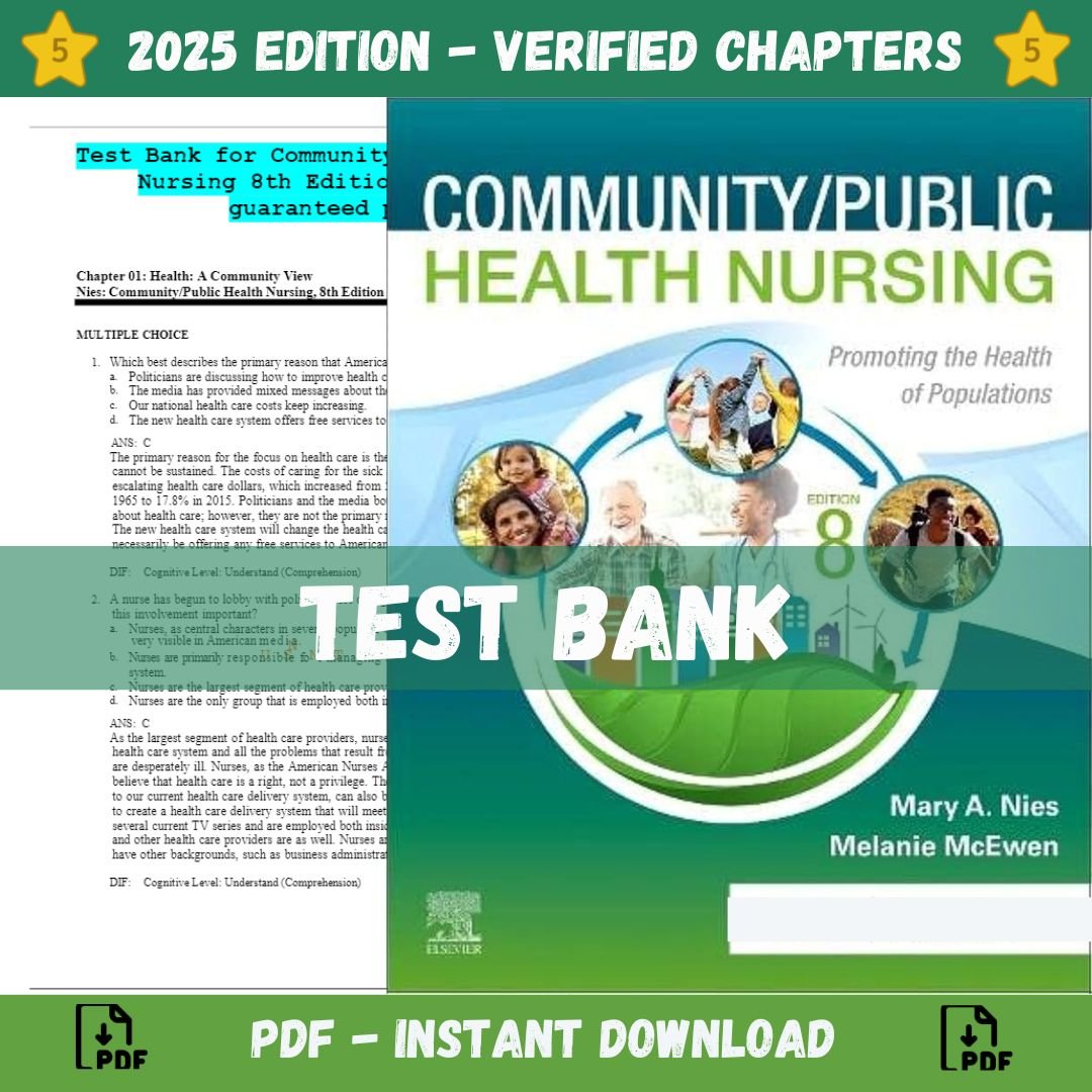 Test Bank for Community Public