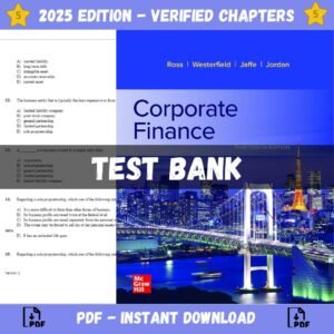 Test Bank for Corporate Finance 13th Edition | ISBN 9781265553609