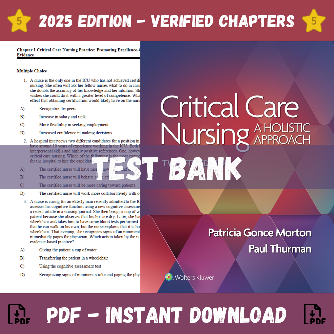 Test Bank for Critical Care