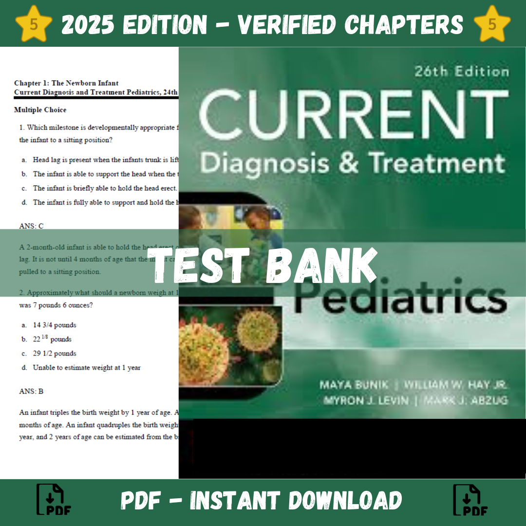 Test Bank for CURRENT Diagnosis