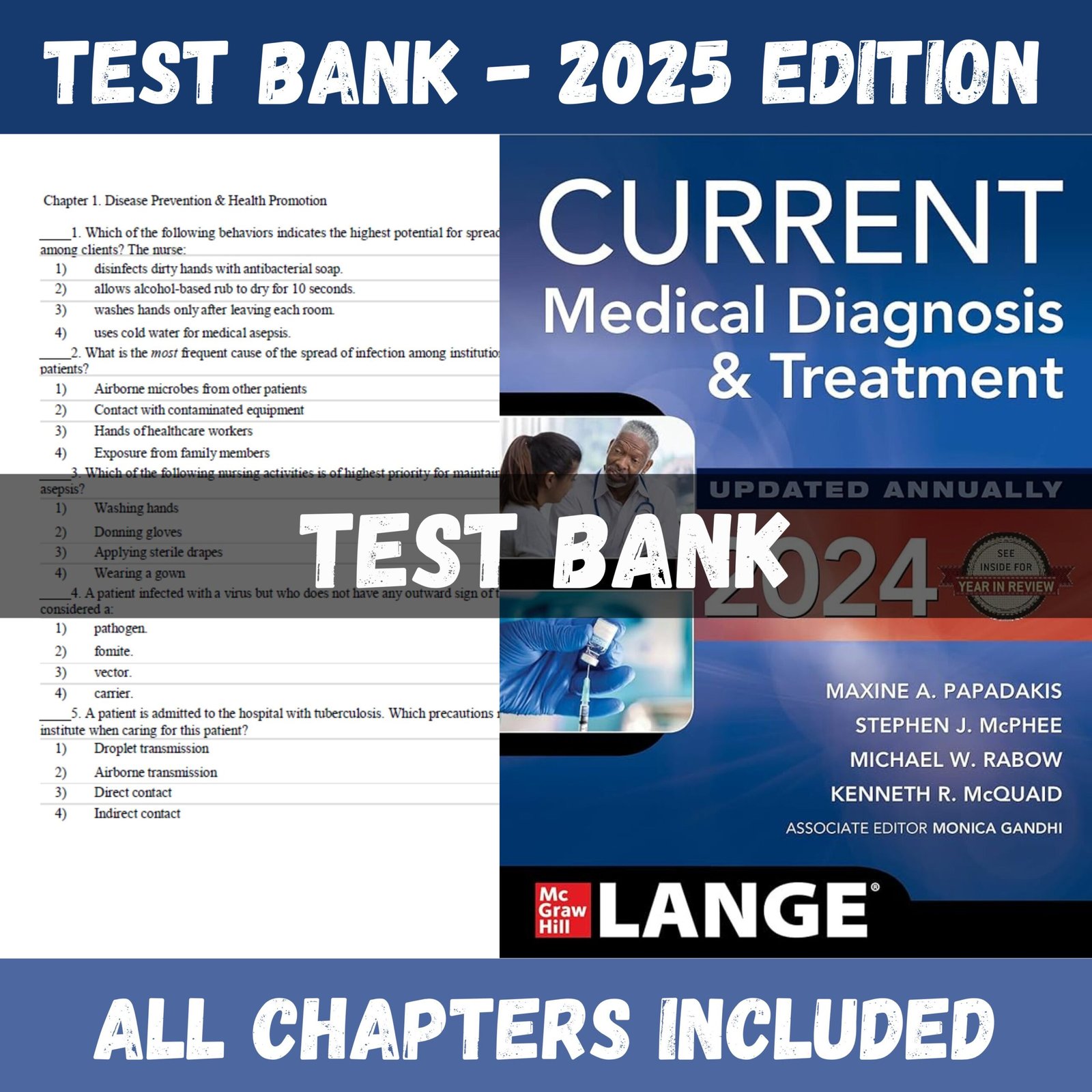 Test Bank for Current Medical