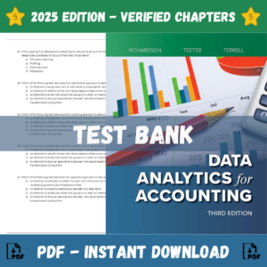 Test Bank for Data Analytics for Accounting, 3rd Edition | ISBN 9781264460571
