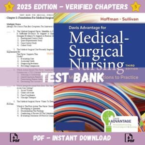 Test Bank for Davis Advantage for Medical-Surgical Nursing 3rd Edition | ISBN 9781719650359