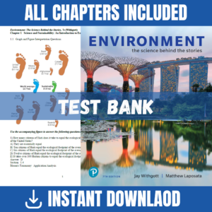 Test Bank for Environment: The Science Behind the Stories, 7th Edition | ISBN 9780135848456
