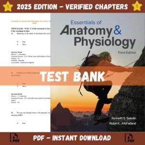 Test Bank for Essentials of Anatomy & Physiology 3rd Edition | ISBN 9781260598193