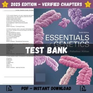 Test Bank for Essentials of Genetics, 10th Edition | ISBN 9780135209882
