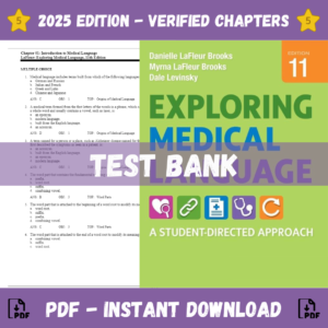 Test Bank for Exploring Medical Language 11th Edition | ISBN 9780323676496
