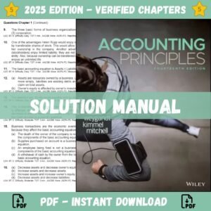 Test Bank for Accounting Principles 14th Edition | ISBN 9781119707110