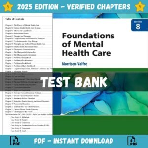 Test Bank for Foundations of Mental Health Care, 8th Edition | ISBN 9780443111556