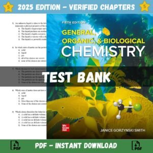 Test Bank for General, Organic, & Biological Chemistry 5th Edition | ISBN 9780547167930