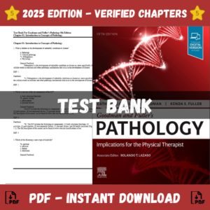 Test Bank for Goodman And Fuller's Pathology, 5th Edition | ISBN 9780323673563