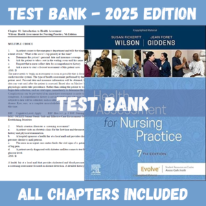 Test Bank for Health Assessment for Nursing Practice 7th Edition | ISBN 9780323763233