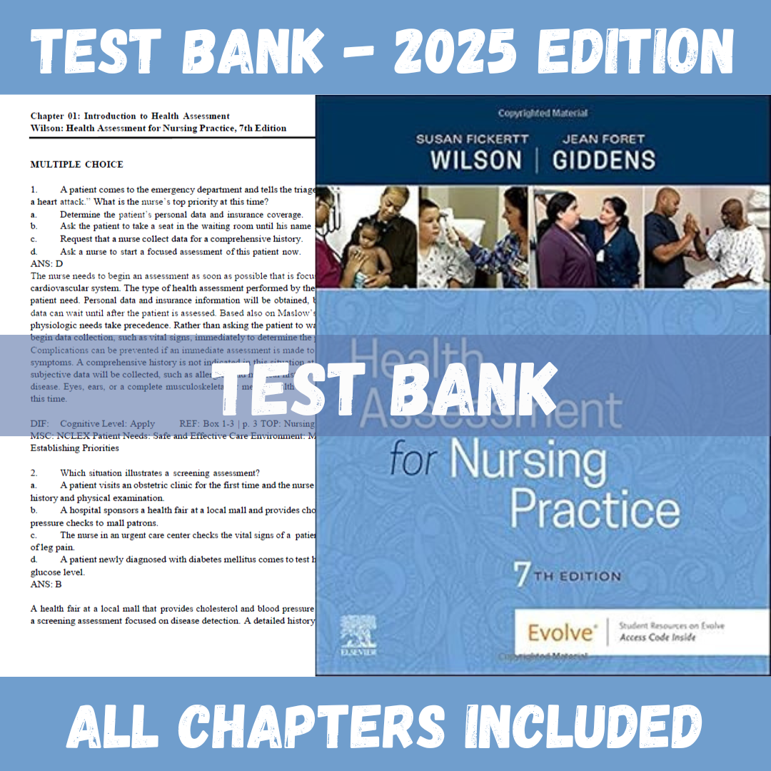 Test Bank for Health Assessment