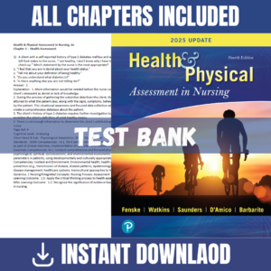 Test Bank for Health & Physical Assessment in Nursing, 4th Edition | ISBN 9780134868172