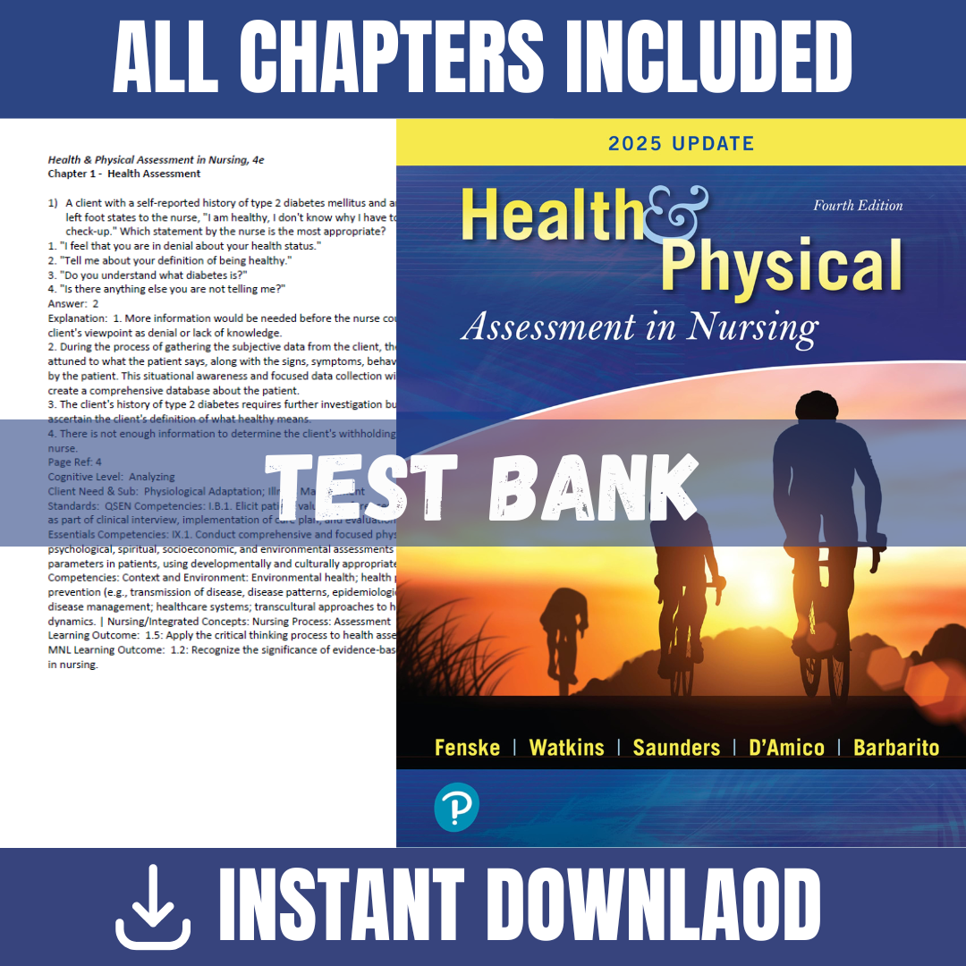 Test Bank for Health & Physical