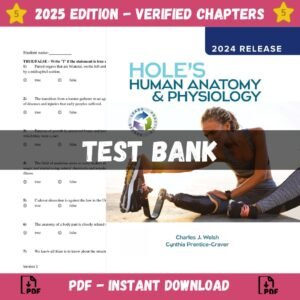 Test Bank for Hole's Human Anatomy & Physiology 16th Edition | ISBN 9781264262885