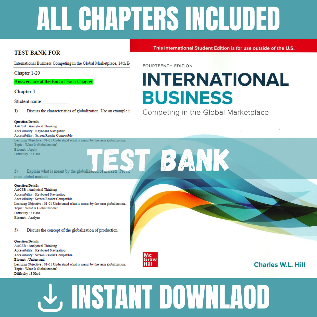 Test Bank for International