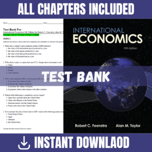 Test Bank for International Economics, 5th Edition | ISBN 9781138388451