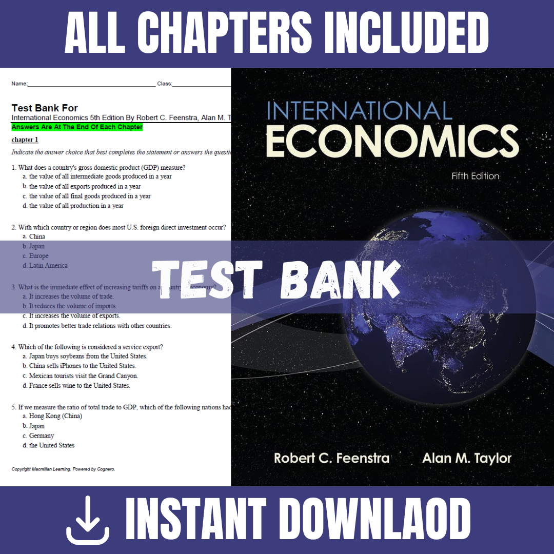 Test Bank for International