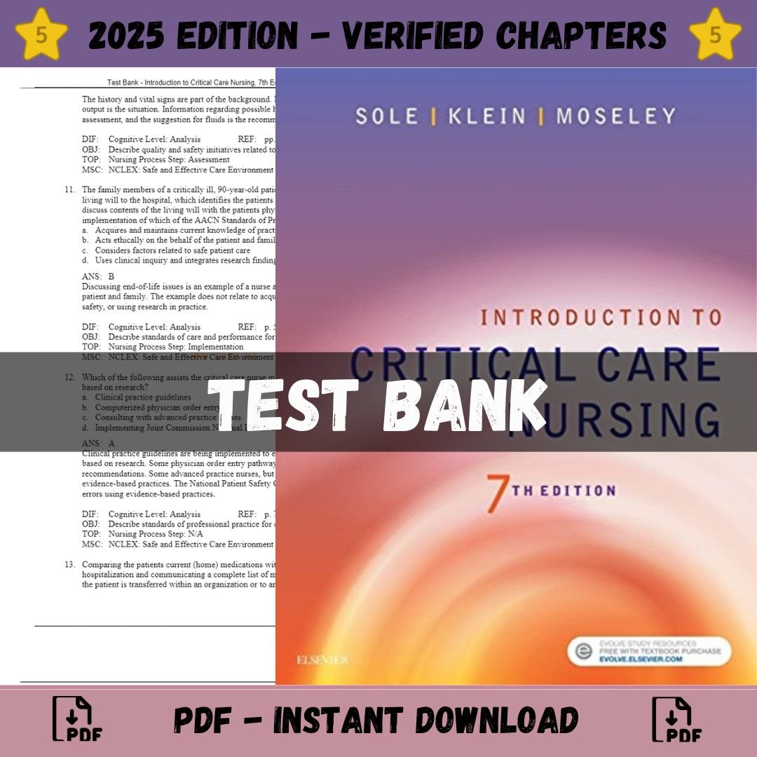 Test Bank for Introduction