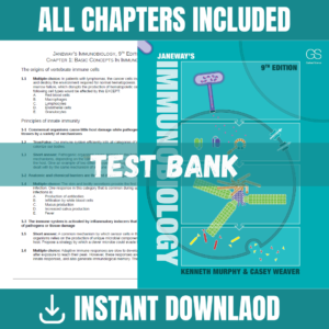 Test Bank for Janeway's Immunobiology, 9th Edition | ISBN 9780815345510
