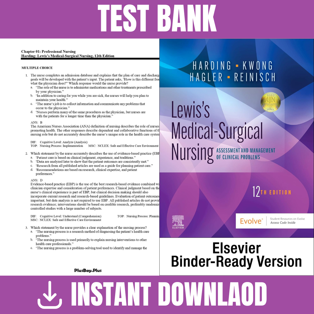 Test Bank for Lewis's