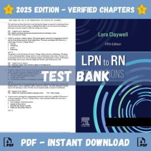 Test Bank for LPN to RN Transitions, 5th Edition | ISBN 9780323697972