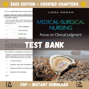Test Bank for Medical-Surgical Nursing Focus on Clinical Judgment, 3rd Edition | ISBN 9781975190958