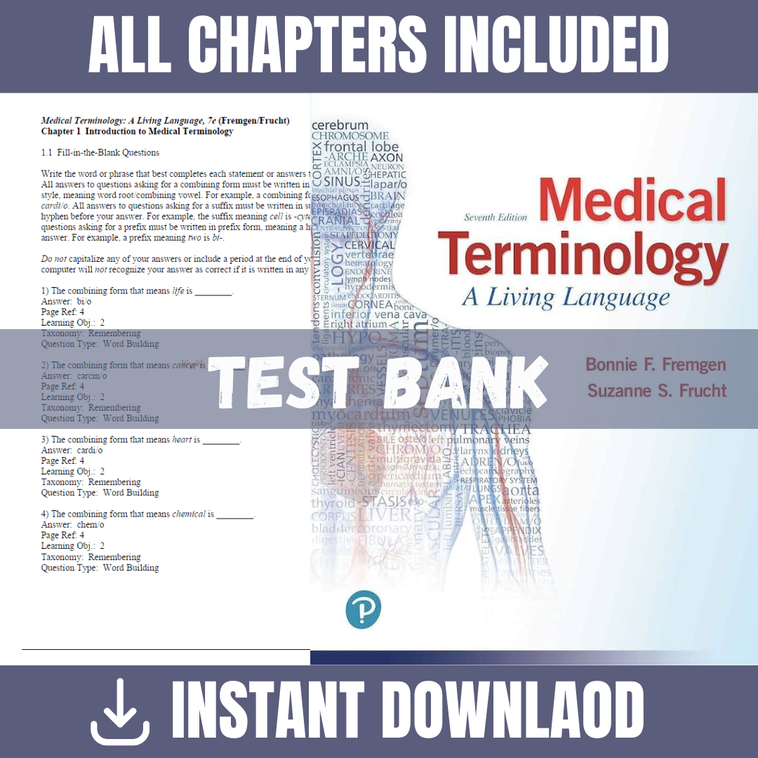 Test Bank for Medical